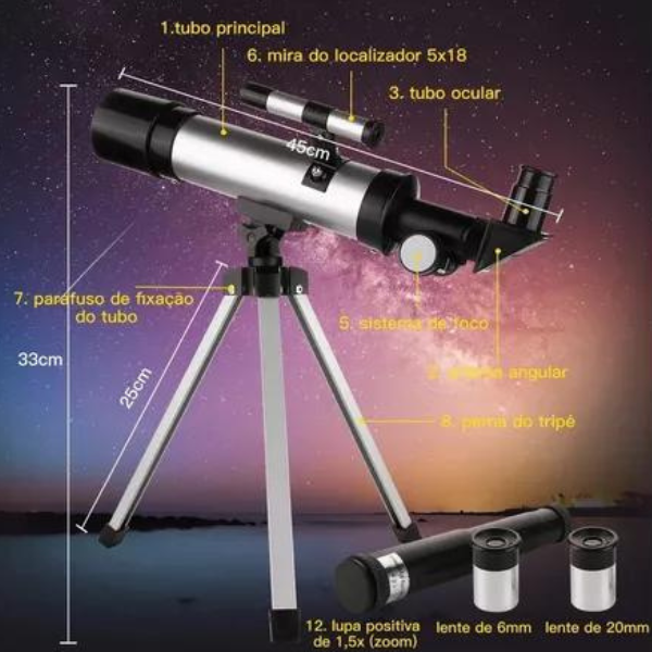 Telescópio Astronômico De Alta Ampliação